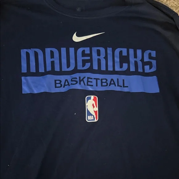 Nike Mavericks Navy Long Sleeve Shirt - Picture 3 of 6